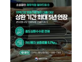 문화체육관광부 , 소상공인 채무걱정 덜어드리는 ② 대출금, 상환기간 최대 5년까지 연장 기사 이미지